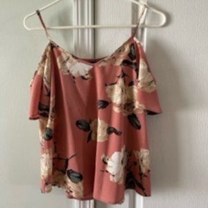 Off the Shoulder Flower Top